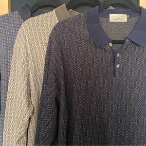 3x VINTAGE Relaxed Fit Long-sleeve Polo